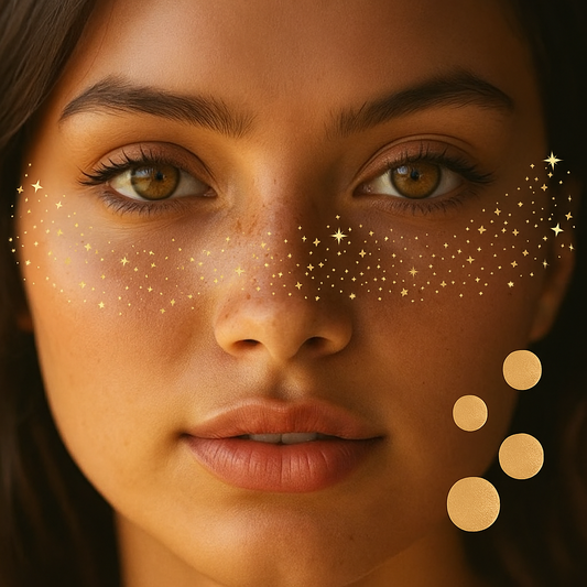 Parche de estrellas doradas