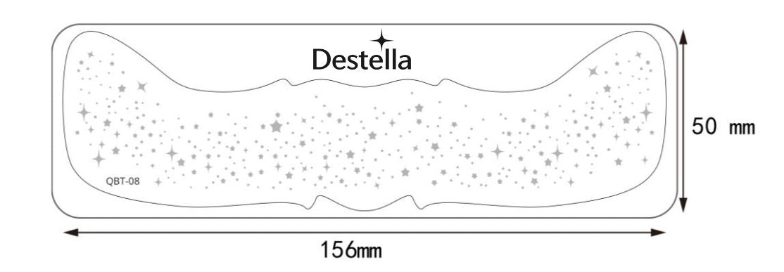 Parche de estrellas plateadas