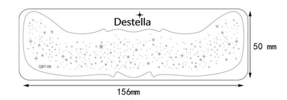 Parche de estrellas plateadas